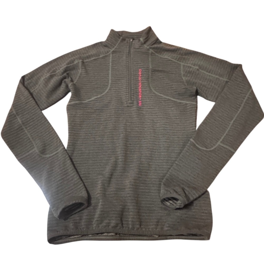 The Mountain Studio W Light Tech Fleece Half Zip Forest Green